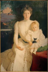 Emma Thaw con su hijo Alexander